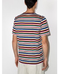 mehrfarbiges horizontal gestreiftes T-Shirt mit einem Rundhalsausschnitt von Missoni