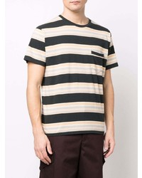 mehrfarbiges horizontal gestreiftes T-Shirt mit einem Rundhalsausschnitt von Levi's