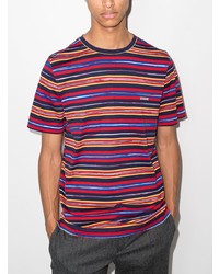 mehrfarbiges horizontal gestreiftes T-Shirt mit einem Rundhalsausschnitt von Missoni