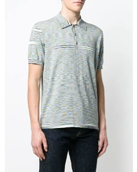 mehrfarbiges horizontal gestreiftes T-Shirt mit einem Rundhalsausschnitt von Missoni