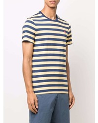 mehrfarbiges horizontal gestreiftes T-Shirt mit einem Rundhalsausschnitt von Polo Ralph Lauren