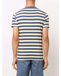 mehrfarbiges horizontal gestreiftes T-Shirt mit einem Rundhalsausschnitt von Polo Ralph Lauren