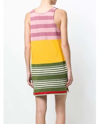 mehrfarbiges horizontal gestreiftes Trägerkleid von Marni