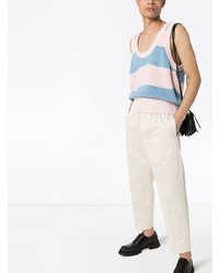 mehrfarbiges horizontal gestreiftes Trägershirt von Prada