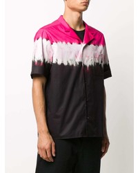 mehrfarbiges Mit Batikmuster Kurzarmhemd von Valentino