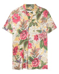 mehrfarbiges Kurzarmhemd mit Blumenmuster von Engineered Garments