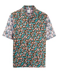 mehrfarbiges Kurzarmhemd mit Blumenmuster von Paul Smith