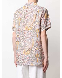 mehrfarbiges Kurzarmhemd mit Paisley-Muster von Etro