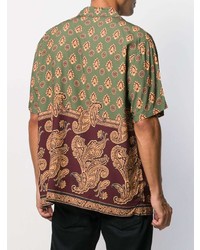 mehrfarbiges Kurzarmhemd mit Paisley-Muster von Stussy