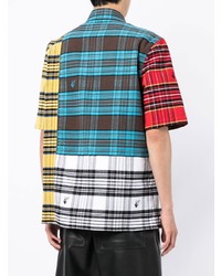 mehrfarbiges Kurzarmhemd mit Schottenmuster von Off-White