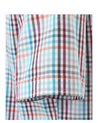 mehrfarbiges Kurzarmhemd mit Vichy-Muster von Casamoda