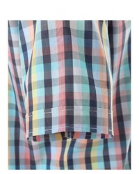 mehrfarbiges Kurzarmhemd mit Vichy-Muster von Casamoda