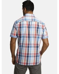 mehrfarbiges Kurzarmhemd mit Vichy-Muster von Jan Vanderstorm