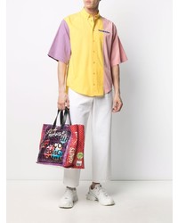 mehrfarbiges Kurzarmhemd von Moschino