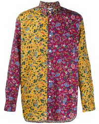 mehrfarbiges Langarmhemd mit Blumenmuster von Comme Des Garcons SHIRT