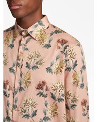mehrfarbiges Langarmhemd mit Blumenmuster von Etro