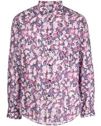 mehrfarbiges Langarmhemd mit Blumenmuster von Isabel Marant