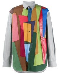 mehrfarbiges Langarmhemd mit Flicken von Comme Des Garcons SHIRT