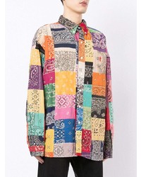 mehrfarbiges Langarmhemd mit Flicken von Readymade