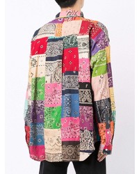 mehrfarbiges Langarmhemd mit Flicken von Readymade