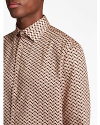 mehrfarbiges Langarmhemd mit geometrischem Muster von Etro