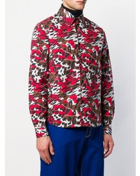 mehrfarbiges Langarmhemd mit Leopardenmuster von Marni