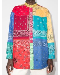 mehrfarbiges Langarmhemd mit Paisley-Muster von Children Of The Discordance