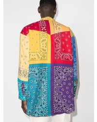 mehrfarbiges Langarmhemd mit Paisley-Muster von Children Of The Discordance