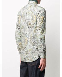 mehrfarbiges Langarmhemd mit Paisley-Muster von Etro