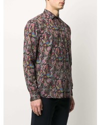 mehrfarbiges Langarmhemd mit Paisley-Muster von Etro