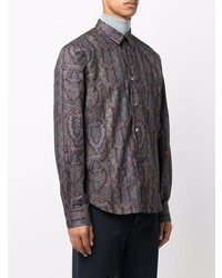 mehrfarbiges Langarmhemd mit Paisley-Muster von Paul Smith