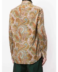 mehrfarbiges Langarmhemd mit Paisley-Muster von Etro