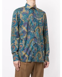 mehrfarbiges Langarmhemd mit Paisley-Muster von Etro