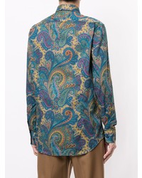 mehrfarbiges Langarmhemd mit Paisley-Muster von Etro