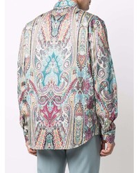 mehrfarbiges Langarmhemd mit Paisley-Muster von Etro