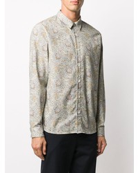 mehrfarbiges Langarmhemd mit Paisley-Muster von A.P.C.