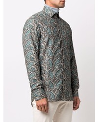 mehrfarbiges Langarmhemd mit Paisley-Muster von Etro