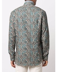 mehrfarbiges Langarmhemd mit Paisley-Muster von Etro