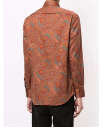 mehrfarbiges Langarmhemd mit Paisley-Muster von Etro