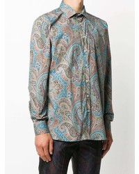 mehrfarbiges Langarmhemd mit Paisley-Muster von Etro