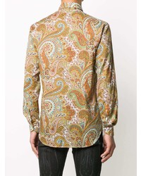 mehrfarbiges Langarmhemd mit Paisley-Muster von Etro