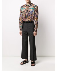 mehrfarbiges Langarmhemd mit Paisley-Muster von Etro