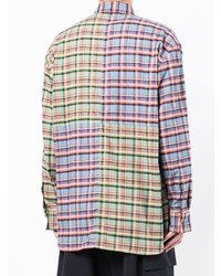 mehrfarbiges Langarmhemd mit Schottenmuster von Marni