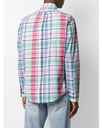 mehrfarbiges Langarmhemd mit Schottenmuster von Polo Ralph Lauren