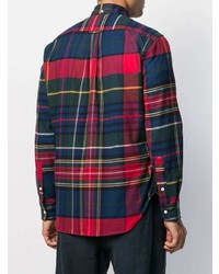 mehrfarbiges Langarmhemd mit Schottenmuster von Gitman Vintage