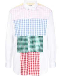 mehrfarbiges Langarmhemd mit Vichy-Muster von Comme Des Garcons SHIRT