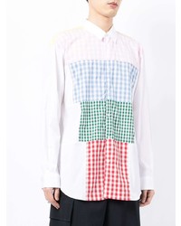 mehrfarbiges Langarmhemd mit Vichy-Muster von Comme Des Garcons SHIRT