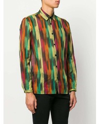 mehrfarbiges Langarmhemd von Saint Laurent