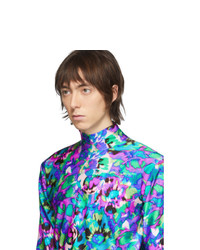 mehrfarbiges Langarmshirt mit Blumenmuster von Dries Van Noten