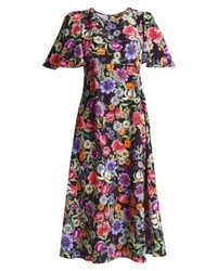 mehrfarbiges Midikleid mit Blumenmuster von Dorothy Perkins